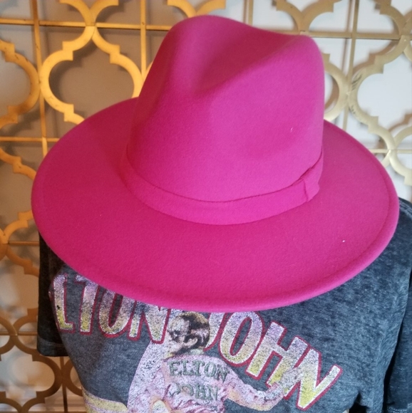 Bright Fushia Pink Fedora Brim - Super cute ? Unisex main image 12